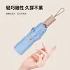 Sombrilla de Gel de Color Plegable de Tres Pliegues con Gancho Curvo de Alto Valor Protección Solar UV para Mujer Paraguas Grande Plegable para Sol y Lluvia