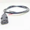 Tomada de carregador de linha de saída de energia tipo T para veículo elétrico, conector de soquete com núcleo de cobre puro de 2,5 mm²