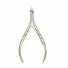 Tijeras para piel muerta de uñas al por mayor de fábrica pinzas para piel muerta de acero inoxidable pinzas especiales para reparación de uñas pinzas para pedicura de boca oblicua cortaúñas D501