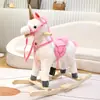 Palo Creativo de Dibujos Animados para Montar a Caballo Infantil Regalo de Vacaciones para Niños Juguete de Peluche Modelo sin Ruedas para Niños Pequeños Caballo de Troya