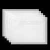 Bolsa para Archivos A4 Bolsa de Almacenamiento Bolsa para Documentos de Archivo Bolsa Blanca Gruesa con Botón Bolsa para Exámenes Bolsa Transparente de Color para Archivos