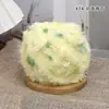 Hilo de mohair mezclado a mano con textura de pelo, hilo especial para bolsos de bricolaje, color caramelo, suave para sombreros hechos a mano, hilo para suéteres de ganchillo