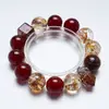Água Corrente Como o VentoPulseira de Ágata de Cristal Natural para Mulheres, Pulseira de Ágata Dourada com Folha de Ouro Versátil e Moderna Atacado