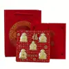 Actividades de adornos de las Cinco Deidades de la Riqueza Fu Lu Shou Xi Cai a la mano regalo seguro de vida negocio venderá en vivo regalos de pan de oro