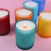 Taza de Vela de Color Portavelas Esmerilado Taza de Aromaterapia Adornos Nórdicos Simples Manualidades para Celebraciones en Casa Vela Aromática