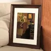 Marco de Fotos Vintage Estilo Americano Marco Vacío para Montaje Marco para Rompecabezas A3 Marco para Fotos A4 Boceto 4K Tamaño Grande Montado en Pared Póster de Pintura al Óleo