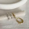 Pendientes Metálicos Ovalados de Estrella de Seis Puntas Dulces y Frescos de Lujo Ligero para Mujer Tendencia de Moda Elegante de Gama Alta Pendientes Versátiles Pendientes