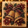 Kit de Pintura de Perlas Navideña Transfronteriza 5D DIY Corona de Cascanueces Navideño Pintura de Diamantes Completa