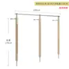 Estante de exhibición para tienda de ropa madera de mar acero inoxidable montado en la pared simple colgante lateral de piso estante de exhibición tienda de ropa de mujer estante de ropa