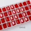 Açúcar de Pedra Transparente Grande Dongzhou 14*10 Fino K9 Ponta Afiada de Ângulo Reto Inferior Unha Artística Diamante Unha Artística Diamante Acessórios de Joalheria 10 Peças