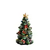 Venta Caliente Transfronteriza Mini Adornos de Árbol de Navidad de Resina Decoraciones Estilo Navidad Pequeños Adornos de Árbol de Navidad de Escritorio Venta al por Mayor