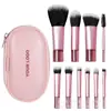 Set de Pinceles de Maquillaje Rt10 Transfronterizo, Set Completo de Pinceles con Todos los Tipos, Portátil y Fácil de Usar, Set Pequeño de Pinceles para Maquillaje de Retoque