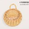 Atacado palha vime parede pendurado cesta de flores rattan parede pendurado cesta vaso de flores rattan flor cesta arranjo de flores cesta pendurada