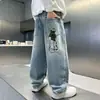 Jeans para Niños Primavera y Otoño Nuevos Pantalones Rectos para Niños Mayores Estilosos 2026 Primavera Pantalones Largos para Niños