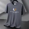 Marca de Tendencia Estilo Americano Transfronteriza Cuello Redondo Versátil Moda Elegante Manga Corta Holgada Transpirable Camisa Base Camiseta de Manga Corta de Tendencia
