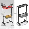 Estante de Almacenamiento para Raquetas de Bádminton Soporte de Exhibición de Hierro Tienda Contenedor de Almacenamiento para Raquetas Exhibidor de Equipos Deportivos para Deportes de Pelota