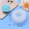 Plumerite Flor Silicone Molde Fold Açúcar Bolo Chocolate Molde Aromaterapia Molde de gesso