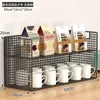 Estante de almacenamiento de escritorio, estante para bocadillos en mesa de comedor, estante para tazas en sala de estar, estante de almacenamiento de tazas multicapa para encimera de cocina para especias