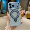 Funda de teléfono lujosa estilo europeo y americano con incrustaciones de diamantes para iPhone 18 Pro Max, compatible con Apple 17, con soporte magnético para comercio electrónico transfronterizo