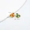 Pulsera de bendición con cuentas de flor de gota de aceite de oro antiguo Guochao, agujero grande, mariposa, collar hecho a mano, accesorios DIY