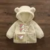 Abrigo de invierno para niña 2026 nuevo estilo, parte superior de felpa forrada de polar para bebés, chaqueta de algodón cálida de invierno para niños, ropa para niños pequeños