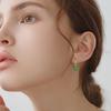 Aretes de Aro Lisos Casuales para Mujer Plata S925 Moda Versátil 2024 Nuevo Arete de Hebilla de Tendencia Joyería para la Oreja E01846