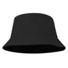Sombrero de Pescador de Color Sólido Doble Cara con Logo Impreso Personalizado Sombrero Publicitario para Agencia de Viajes Protección Solar de Verano Sombrero tipo Cubeta para Viajes de Primavera y Otoño