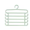 Percha de Plástico Engrosada, Estante Creativo para Pantalones de Almacenamiento Multicapa para el Hogar, Perchero Multifuncional de Cinco Capas para Secar Ropa