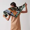 90cm Otoño Nuevo Moda Femenina Versátil Decorativo Exterior Viaje Protección Solar Chal Bufanda Cuadrada Grande Bufanda Bufanda Bufanda de Cuello Bufanda de Seda