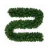 Venta Caliente Transfronteriza Enredadera Navideña Adorno Grueso para Colgar en la Puerta Decoraciones para Árbol de Navidad Set de Corona Dorada Roja