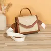 Bolsa quadrada pequena tecida portátil de moda com alça larga para ombro e transversal para mulheres, mini bolsa para celular, bolsa feminina, entrega em lote uma peça