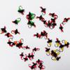 Anzuelo para Mosca Mosquito Venenoso, Cebo Micro-Lua, Set de Pesca Boca de Caballo, Anzuelo de Pelo, Tira Blanca de Comida para Insectos Venenosos, Señuelo Falso de Lentejuela Semilla de Melón