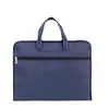 Bolsa de arquivo portátil A4, bolsa de arquivo de lona, pasta de conferência tridimensional, bolsa com zíper, bolsa de informações comerciais de escritório