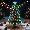 Nova Árvore de Natal com Crisântemos Coloridos, Árvore de Natal Iluminada para Celebrações de Natal, Adereços de Decoração para Vitrines de Shoppings e Hotéis