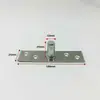 Peça do Eixo Superior de Aço Inoxidável, Peça de Montagem do Eixo Superior da Mola de Piso, Acessórios de Clipe para Porta de Vidro com Moldura Escovada de Titânio Preto