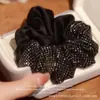 Anillo para el Cabello Elegante con Pedrería Intestino Grueso Estilo Coreano Cuerda para el Cabello de Gama Alta Correa para el Cabello de Mujer Nuevo Estilo 2024 Cuerda para el Cabello con Bola de Tendón de Goma Accesorios para el Cabello