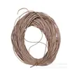 Cordón de cuero de piel de oveja al por mayor de 3 mm a 6 mm, cordón redondo de cuero, cordón de cuero PU sintético, cordón de cuero con núcleo recubierto para accesorios, cinturones, accesorios de bricolaje