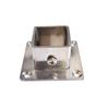 Estante colgador cuadrado de acero inoxidable de 25/30 mm, unión de fijación a presión sin soldadura, conector para tubo cuadrado
