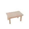 Artesanato de madeira criativo mini mesas e cadeiras casa de brincar infantil móveis em miniatura decoração criativa de mesa fábrica atacado
