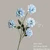 Ramo de Flores Artificiales Azules Escena de Boda Rosa Mariposa Orquídea Materiales Florales DIY Accesorios de Arreglo