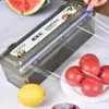 Caja cortadora de film plástico, uso en cocina, rollo grande, paquete económico, PE apto para alimentos, uso comercial