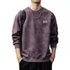 2026 Nuevo Otoño Pesado Tinte Nube Lavado Sudadera con Capucha Hombre Rascally Americano Atractivo Manga Larga Superior Primavera Otoño Chaqueta Casual Moderna