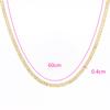 Moda Europea y Americana Collar de Cadena Cubana Chapado al Vacío en Oro de 18K Cobre Chapado en Oro Cadena de Boca Fabricante Venta al por Mayor Dropshipping