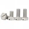 Tornillos de acero inoxidable 304 con cabeza hexagonal ranurada, con cabeza ranurada y vástago hexagonal, disponibles en tamaños M4, M6 y M8