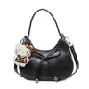 Moderna, Simples, Elegante e de Alto Padrão Nova Bolsa Nuvem Plissada Feminina Outono 2025, Bolsa de Ombro com Design de Nicho Coreano