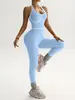 Mono de yoga halter de estilo europeo y americano transfronterizo para mujer, nuevo traje de fitness de una pieza sin costuras, ropa deportiva para fitness al aire libre