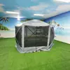 Barraca de Abertura Rápida Sem Montagem para Uso Externo, Barraca de Cumeeira para Quatro Estações, Barraca Dobrável de Tecido Oxford à Prova de Chuva para Acampamento e Praia