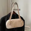 Estilo Coreano Otoño e Invierno Nuevo Retro Mate Versátil Bolso Pequeño de un Hombro Cruzado Bolso Almohada Bolso Boston Tendencia Bolso para Mujer