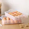 Venta al por mayor de fabricantes caja de huevos de 20 compartimentos multicapa para cocina caja para mantener la frescura en el refrigerador caja de almacenamiento portátil para picnic caja de huevos de plástico