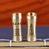 Sinal de Cobre Cartucho Sinal Bagua Agitar Desenhar Cartucho Seis hexagramas Sinal Sinal Superior Alça de Descompressão Porta-Chave de Carro Decoração